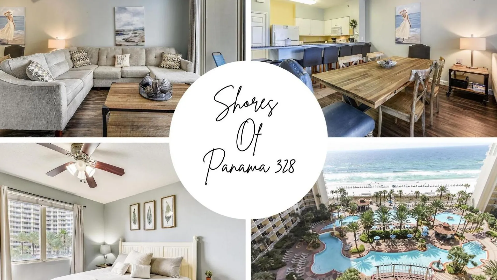 Shores Of Panama 328 - Low Floor Huge 3 Bedroombunk Room, Reserved Parking, Condo Panama City Beach